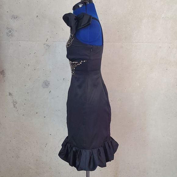 Karen Millen dress black size 4 uk 8 eu 38 - Picture 11 of 15